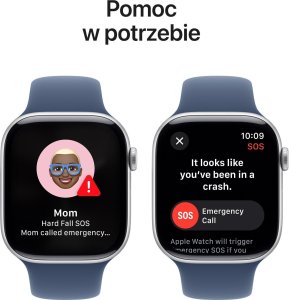 Smartwatch Apple Watch 10 GPS 46mm Silver Alu M/L Niebieski  (MWWM3QC/A) 6