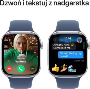 Smartwatch Apple Watch 10 GPS 46mm Silver Alu M/L Niebieski  (MWWM3QC/A) 7