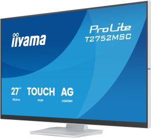 Monitor iiyama ProLite T2752MSC-W1AG monitor komputerowy 68,6 cm (27") 1920 x 1080 px Full HD LCD Ekran dotykowy Biały 4