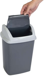 Kosz na śmieci Maul kosz na śmieci 10 l Prostokątny kosz na śmieci z plastiku, polipropylenu (PP) ciemnoszary, biały 5