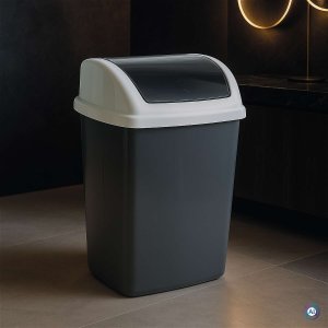 Kosz na śmieci Maul kosz na śmieci 24 l Prostokątny Plastik Ciemny Szary Biały 2