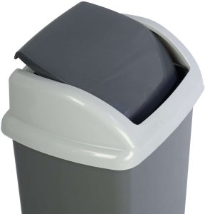 Kosz na śmieci Maul kosz na śmieci 24 l Prostokątny Plastik Ciemny Szary Biały 8