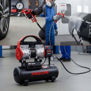 KOMPRESOR BEZOLEJOWY 9L, 750W/1KM, 8BAR, 167L/MIN PROLINE 11