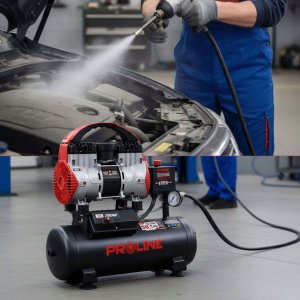 KOMPRESOR BEZOLEJOWY 9L, 750W/1KM, 8BAR, 167L/MIN PROLINE 12