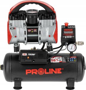 KOMPRESOR BEZOLEJOWY 9L, 750W/1KM, 8BAR, 167L/MIN PROLINE 2