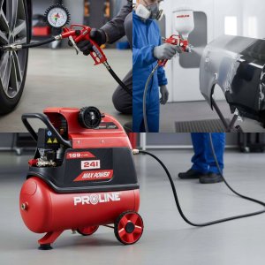 KOMPRESOR OLEJOWY 24L, 1500W/2KM, 8BAR, 169L/MIN PROLINE 13