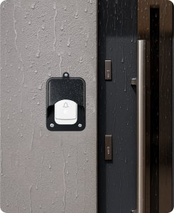 DASZEK OCHRONNY DO DZWONKA BEZPRZEWODOWEGO OSŁONA PRZYCISKU CZARNA 2