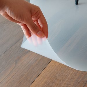 Mata ochronna pod krzesło i fotel biurowy 140x100 cm podkładka na biurko przezroczysta UNIWERSALNY 11