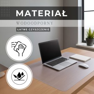 Mata ochronna pod krzesło i fotel biurowy 140x100 cm podkładka na biurko przezroczysta UNIWERSALNY 2