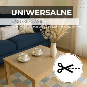 Mata ochronna pod krzesło i fotel biurowy 140x100 cm podkładka na biurko przezroczysta UNIWERSALNY 4