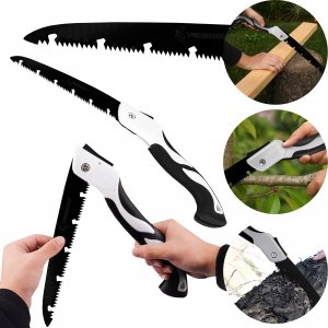 VERGIONIC Piła ręczna składana 250 mm do drewna i gałęzi ogrodowa 2