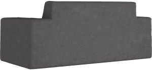 vidaXL 2-os. sofa dla dzieci, antracytowy, miękki plusz 5