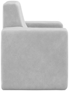 vidaXL Kanapa dla dziecka, jasnoszara, miękki plusz 4