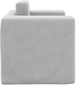 vidaXL Kanapa dla dziecka, rozkładana, jasnoszara, miękki plusz 5