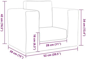 vidaXL Kanapa dla dziecka, rozkładana, jasnoszara, miękki plusz 9