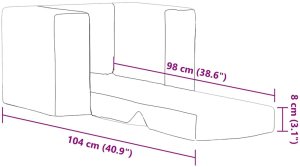vidaXL Kanapa dla dziecka, rozkładana, jasnoszara, miękki plusz 10