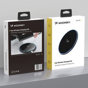 Ładowarka Wozinsky Ładowarka indukcyjna WLI-01Y 15W Qi z kablem USB-C - czarny 6