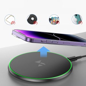 Ładowarka Wozinsky Ładowarka indukcyjna WLI-01Y 15W Qi z kablem USB-C - czarny 7