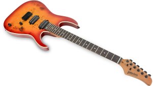 Golden Guitar Gitara elektryczna superstrat Strat3 - wiśnia one size 13