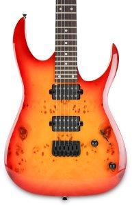 Golden Guitar Gitara elektryczna superstrat Strat3 - wiśnia one size 8