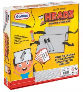 LeanToys Gra HEADZ Narysuj na głowie 3