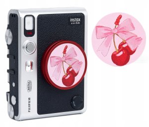LoveInstant Naklejka Dekoracyjna Na Dekielek Do Fuji Fujifilm Instax Mini Evo / 3m / Czerwone Wiśnie 2