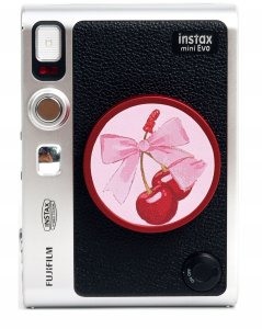 LoveInstant Naklejka Dekoracyjna Na Dekielek Do Fuji Fujifilm Instax Mini Evo / 3m / Czerwone Wiśnie 5