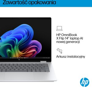 Laptop HP OmniBook X Flip 2-in-1 NG AI 14-fm0002nw - Ultra 5 226V | 14"-3K-OLED-Touch | 16GB | 1TB | Win11Home | Glacier Silver 4
