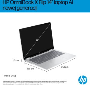 Laptop HP OmniBook X Flip 2-in-1 NG AI 14-fm0002nw - Ultra 5 226V | 14"-3K-OLED-Touch | 16GB | 1TB | Win11Home | Glacier Silver 5