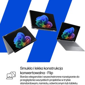 Laptop HP OmniBook X Flip 2-in-1 NG AI 14-fk0003nw - Ryzen AI 7 350 | 14"-3K-OLED-Touch | 32GB | 1TB | Win11Home | Meteor silver 10