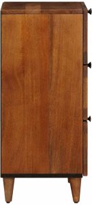 vidaXL Bufet z szufladą orzech włoski 40 x 33,5 x 75 cm Drewno z mango 4