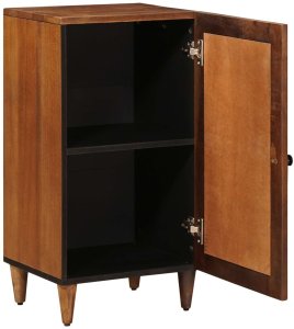 vidaXL Bufet z drzwiami orzech włoski 40 x 33,5 x 75 cm Drewno z mango 2