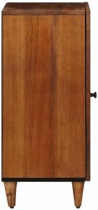 vidaXL Bufet z drzwiami orzech włoski 40 x 33,5 x 75 cm Drewno z mango 4