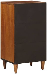 vidaXL Bufet z drzwiami orzech włoski 40 x 33,5 x 75 cm Drewno z mango 5