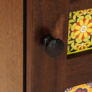 vidaXL Bufet z drzwiami orzech włoski 40 x 33,5 x 75 cm Drewno z mango 7