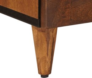 vidaXL Bufet z drzwiami orzech włoski 40 x 33,5 x 75 cm Drewno z mango 8