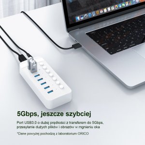 HUB USB Orico 16x USB-A 3.2 Gen1 (CT2U3-16AB-EU-BK-BP) 10