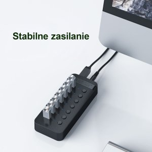 HUB USB Orico 16x USB-A 3.2 Gen1 (CT2U3-16AB-EU-BK-BP) 14