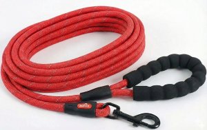 Pets Collection Smycz sznurówka dla psa 10m 13mm czerwony 56