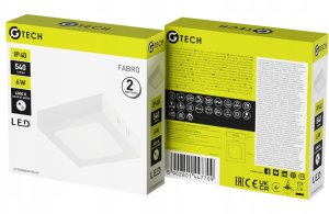 OPRAWA DOWNLIGHT FABRO LED 6W, 540LM, AC220-240V BIAŁA 2