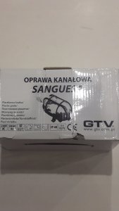 OPRAWA KANAŁOWA SANGUESA KAM E27 IP44 40W KRATKA BIAŁA 3