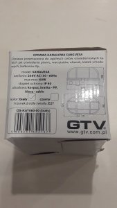 OPRAWA KANAŁOWA SANGUESA KAM E27 IP44 40W KRATKA BIAŁA 4