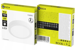 OPRAWA DOWNLIGHT FABRO LED 18W, 1800LM, AC220-240V BIAŁA 2