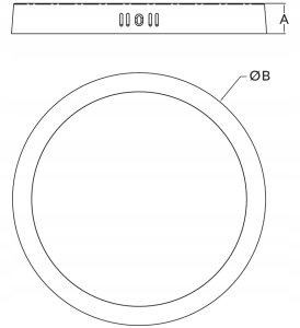 OPRAWA DOWNLIGHT FABRO LED 18W, 1800LM, AC220-240V BIAŁA 3