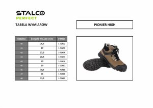 Stalco Trzewik skórzany PIONIER HIGH 47 9