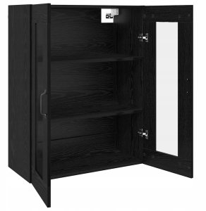 Wisząca Szafka Ścienna Czarny 69.5 x 34 x 90 cm Lumarko! 5