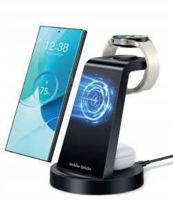 Ładowarka Mobile Origin 3in1 Wireless Charger PW13 Samsung Compatible 2