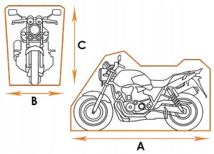 eXtremestyle Pokrowiec pokrowiec na motocykl rozmiar XXL - 295x110x140 cm 8
