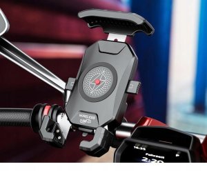 eXtremestyle Uchwyt motocyklowy na telefon z ładowarką indukcyjną i szybką USB-C - R15W-PD (UCH000191) 4