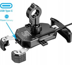 eXtremestyle Uchwyt motocyklowy na telefon z ładowarką indukcyjną i szybką USB-C - R15W-PD (UCH000191) 6